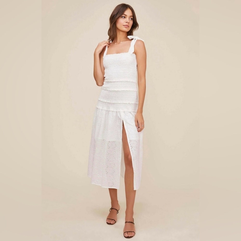 Tess Smocked Body Midi Dress